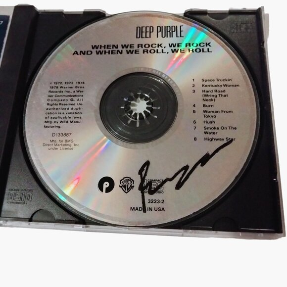 Deep Purple When We Rock We Rock And When We Roll We Roll CD Warner Bros Records - Picture 4 of 4